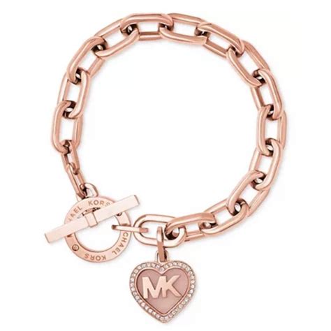 Michael Kors Logo Lock Toggle Bracelet 